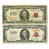 Image 1 : U. S. Legal Tender Note, $100, Series 1966 and Series 1966A, Issued Banknote Pair.