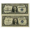 Image 1 : U.S. Silver Certificates, Series of 1957 Pair with Courtesy Autographs.