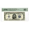 Image 1 : U.S. Silver Certificate, $5, Series of 1934C, Fr#1653W Wide (QA Block), Issued Banknote.