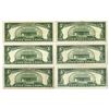 Image 2 : U.S. Silver Certificates and Federal Reserve Notes, 1950 to 1969, Issued Group of 6 Banknotes.