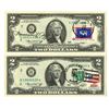 Image 1 : U.S. Federal Reserve Notes, $2, Series of 1976, Issued Pair, One with Courtesy Signature for Francin