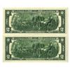Image 2 : U.S. Federal Reserve Notes, $2, Series of 1976, Issued Pair, One with Courtesy Signature for Francin