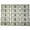 Image 1 : U.S. Federal Reserve Notes, $10, Series of 1934C to Series of 1950, Issued Group of 15 Banknotes.