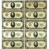 Image 1 : U.S. Federal Reserve Notes, $20, Series of 1928B to Series of 1934C, Issued Group of 17 Banknotes.