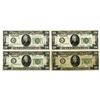 Image 1 : U.S. Federal Reserve Notes, $20, Series of 1928B, Fr.# 2052, Issued Group of 4 Banknotes.