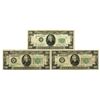 Image 1 : U.S. Federal Reserve Notes, $20, Series of 1934C and Series of 1950A, Issued Star Note Trio
