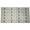 Image 1 : U.S. Federal Reserve Notes, $20, Series of 1934C, Fr.# 2057E, Issued Group of 20 Banknotes.