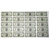 Image 1 : U.S. Federal Reserve Notes, $20, Series of 1934C, Fr.# 2057E, Issued Group of 20 Banknotes.