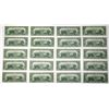Image 2 : U.S. Federal Reserve Notes, $20, Series of 1934C, Fr.# 2057E, Issued Group of 20 Banknotes.