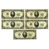 Image 1 : U.S. Federal Reserve Notes, $20, Series of 1950, Fr.# 2059*, Issued Group of 5 Star Notes.