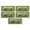 Image 2 : U.S. Federal Reserve Notes, $20, Series of 1950, Fr.# 2059*, Issued Group of 5 Star Notes.