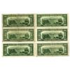 Image 2 : U.S. Federal Reserve Notes, $20, Series of 1950A, Fr.# 2060*, Issued Group of 6 Star Notes.