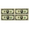 Image 1 : U.S. Federal Reserve Notes, $20, Series of 1950B, Fr.# 2061*, Issued Group of 4 Star Notes.