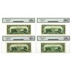 Image 2 : U.S. Federal Reserve Notes, $20 Series of 1950A*; 1950B*; 1950C*; and 1950D*, Issued Star Note Quart