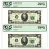 Image 1 : U.S. Federal Reserve Notes, $20, Series of 1969A, Fr. 2068-E, Issued Banknote Pair.