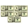 Image 1 : U.S. Federal Reserve Notes, $50, Series 1996, Fr.# 2126*, Issued Group of 5 Star Notes, 4 Sequential