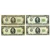 Image 1 : U.S. Federal Reserve Notes, $100, Series of 1934, Fr.# 2152, Issued Group of 4 Banknotes.