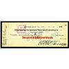 Image 1 : NY. Ed Barrow Autograph on NY Yankees Check from 1941.