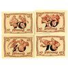 Image 2 : Germany. Arnstadt. 1921. Lot of 4 Issued Anti-Semitic Notgeld Notes.