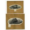 Image 1 : NY. Locomotives and Railroad Proof Vignette Pair from the American Bank Note Company Archives, ca.18