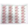 Image 1 : U.S. & Canada. DuraNote Pioneer Polymer Banknote Uncut Advertising Notes, ca. 1989-1994, Sheet of 24