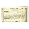 Image 1 : CA. Alta California Telegraph Co., 1853, I/U Stock Certificate.