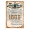 Image 1 : KS. Junction City and Fort Kearney Railway Co., 1884 Specimen Bond