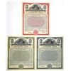 Image 1 : NY. Interborough Rapid Transit Co., 1922, Specimen Gold Coupon Bond Trio.