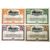 Image 1 : WI. Northern Pacific Railway Co., 1914, Specimen Refunding and Improvement Registered Bond Quartet.