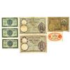 Image 1 : Algeria. Algerian Issued Banknote Assortment, 1919 to 1942.