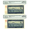 Image 1 : Bohemia & Moravia. Protectorate of Bohemia and Moravia, 1940, 100 Korun, Specimen Banknote Pair.
