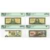 Image 1 : Cuba. National Bank of Cuba, 1960 to 2002, Issued Banknote Quartet.