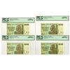 Image 1 : Zimbabwe. Reserve Bank of Zimbabwe, 2008, Issued Sequential Banknote Pairs.