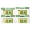 Image 2 : Zimbabwe. Reserve Bank of Zimbabwe, 2008, Issued Sequential Banknote Pairs.