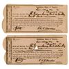 Image 1 : VA. Confederate States of America, 1864, I/C Pair of Bonds Receipt.