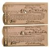 Image 1 : VA. Confederate States of America, 1864, I/C Pair of Bonds Receipt.