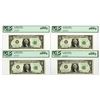 Image 1 : VA. Federal Reserve Note, $1, Fr.# 1902-E, Series 1963B, Issued Banknote Quartet.