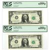 Image 1 : VA. Federal Reserve Note, $1, Fr.# 1902-E, Series 1963B, Sequential Issued Banknote Pair.