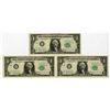 Image 1 : VA. Federal Reserve Notes, $1, Series of 1963B, Fr.# 1902E, Sequential Issued Banknote Trio.