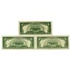 Image 2 : U. S. Legal Tender Notes, $5, Series of 1928C and Series of 1963 Star Notes, Banknote Trio.