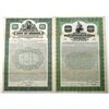 Image 1 : Colombia. City of Bogota and Banco Hipotecario de Bogota, Colombia Specimen Bond Pair, 1924 and 1927