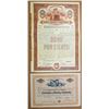 Image 1 : Colombia. Colombia Mining Co. and Banco Agricola Hipotecario Colombia, 1888 and 1942, Certificate Pa