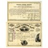 Image 1 : NY. First National Bank of Cooperstown, 1875 & 1881, I/C Stock Certificate Pair.
