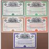 Image 1 : Chrysler Financial Corp., 1977 to 1986, Lot of 5 Specimen Registered Bonds