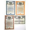 Image 1 : PA. Bell Telephone Company of Pennsylvania, 1923 Specimen Registered & Coupon Gold Bond Quartet.