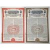 Image 1 : IL. Swift & Co., 1947, Specimen Coupon Bond Pair.