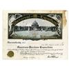 Image 1 : MO. Louisiana Purchase Exposition - Certificate of Attendance, 1904, Unissued Certificate