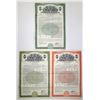 Image 1 : CA. Caterpillar Tractor Co., 1957 to 1961, Specimen 4 1/2% Coupon Bond Trio.
