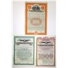 Image 1 : NJ & NY. New Jersey and New York, 1900 to 1919, Specimen Coupon Bond Trio.