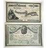 Image 1 : Colorado & California. Mining Stock Certificate Pair, 1879  and 1880.